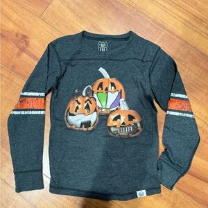 Kids Pumpkin Trio Graphic Long Sleeve Tee